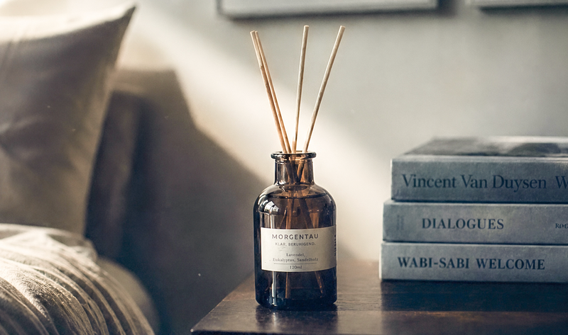 MORGENTAU Diffuser mit Duftstäbchen – 120 ml | OUUJA