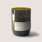 WALDKLAR 350ml Duftkerze mit Eukalyptus, Minze und Sandelholz in dunklem Glas