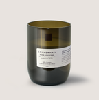 SONNENHAIN 350ml Duftkerze mit süßer Orange und ätherischem Zedernholz in dunklem Glas, mediterraner Duft