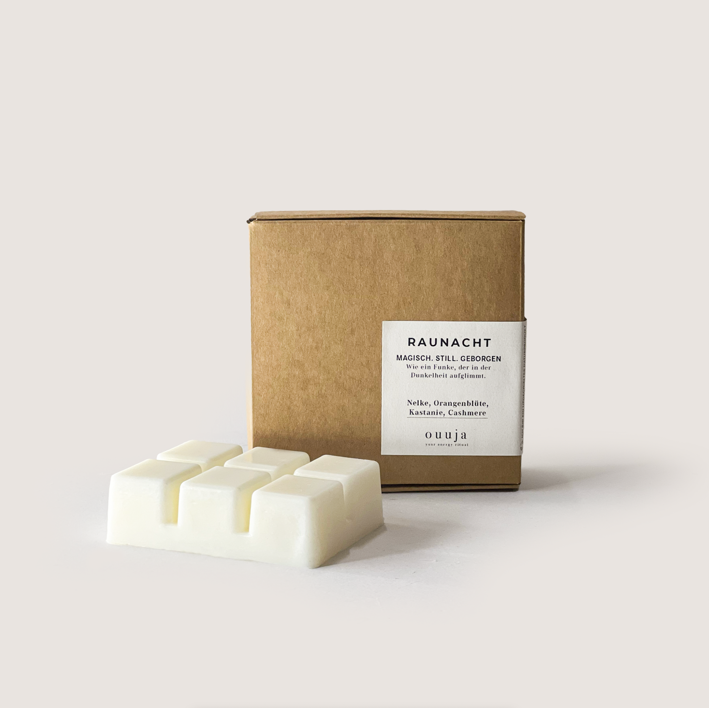 RAUNACHT Duftmelts 6er Pack mit Nelke, Orangenblüte, Kastanie und Cashmere für Duftlampen, 200ml